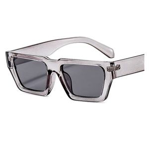 Gray Frame Trendy Retro Rave Hip Hop Biker Rectangle Men Women Best Sunglasses